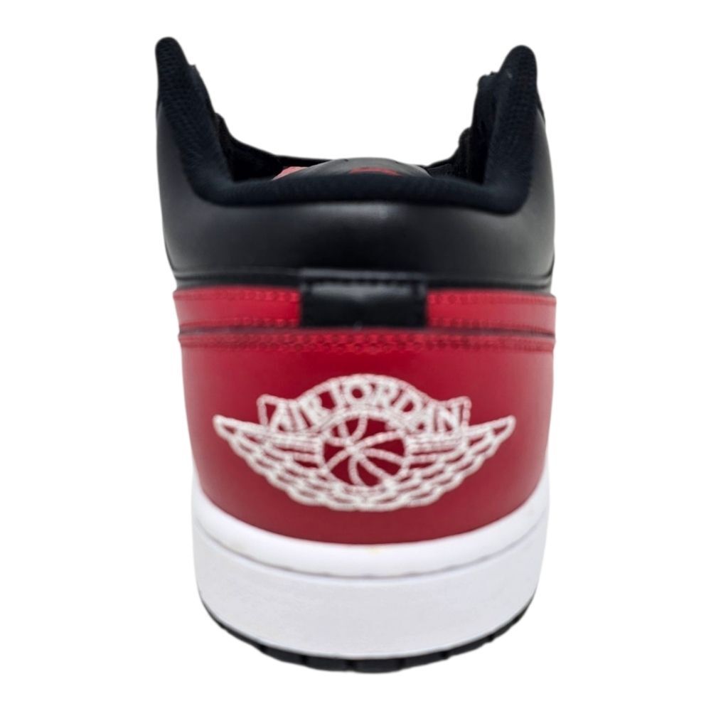Nike Air Jordan 1 Low Bred Twist Black Red White 553558-067 Size 12 Brand New - Picture 8 of 8